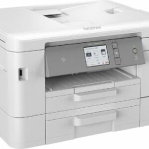 Brother - INKvestment Tank MFC-J4535DW Wireless All-in-One Inkjet Printer with Up to 1-Year of Ink in-box - White/Gray