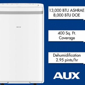 AuxAC - 350 Sq. Ft Portable Air Conditioner - White