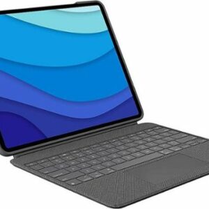 Logitech - Combo Touch Keyboard Folio for Apple iPad Pro 12.9" (5th & 6th Gen) with Detachable Backlit Keyboard - Oxford Gray