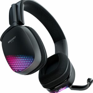 ROCCAT - SYN Pro Air Wireless PC Gaming Headset with AIMO RGB Lighting - Black