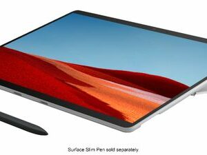 Microsoft - Geek Squad Certified Refurbished Surface Pro X - 13" Touch-Screen - 256GB - Wi-Fi + 4G LTE - Platinum