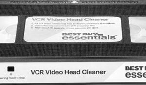 Best Buy essentials™ - VCR Video Head Cleaner - Black