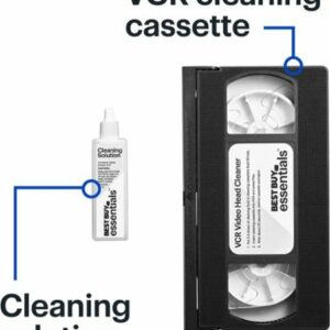 Best Buy essentials™ - VCR Video Head Cleaner - Black