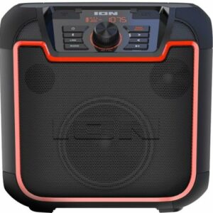 ION Audio - Sport- All-Weather Rechargeable Portable Bluetooth Speaker - Black/Orange