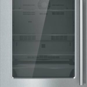 Thermador - 4.9 Cu. Ft. Built-In Under-Counter Glass Door Refrigerator with Masterpiece Series Handle, Left Hinged - Stainless Steel