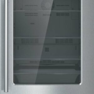 Thermador - 4.9 Cu. Ft. Built-In Under-Counter Glass Door Refrigerator with Masterpiece Series Handle, Right Hinged - Stainless Steel