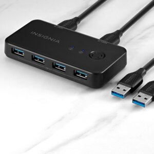 Insignia™ - 4-Port USB 3.0 Hub - Black