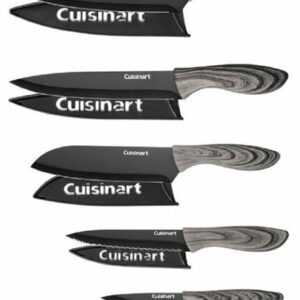 Cuisinart - Ceramic Coated 10-Piece Knife Set - Black