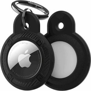 SaharaCase - Hard Shell Case for Apple AirTag - Black