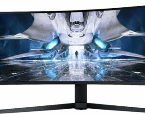 Samsung - Odyssey 49” 1000R Curved Dual QHD FreeSync & G-Sync Gaming Monitor - Black