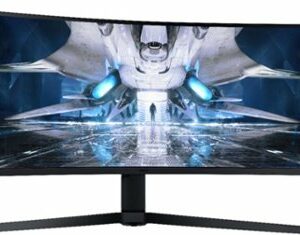 Samsung - Odyssey 49” 1000R Curved Dual QHD FreeSync & G-Sync Gaming Monitor - Black