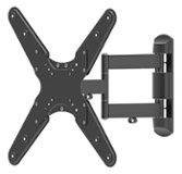 Peerless-AV - Full-Motion Tilt, Rotate Display TV Wall Mount For Most 32" - 50" Flat Panel Displays,TVs - Matte Black