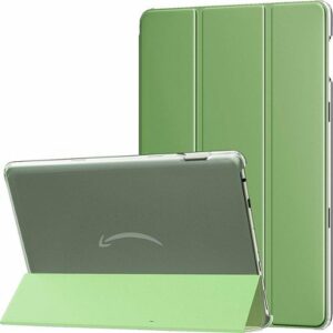 SaharaCase - Tri-Fold Folio Case for Amazon Fire HD 10 (2021) - Olive Green