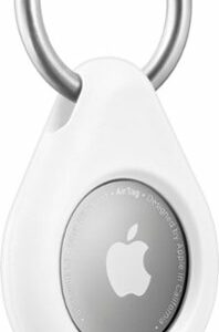 Insignia™ - Key Ring Case for Apple AirTag - White