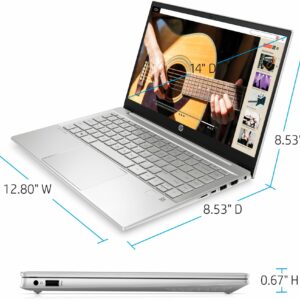 HP - Geek Squad Certified Refurbished Pavilion 14" Laptop - AMD Ryzen 7 - 16GB Memory - NVIDIA GeForce MX450 - 512GB SSD - Natural Silver