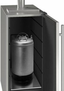 U-Line - 3.6 Cu. Ft. 2-Tap Beverage Cooler and Kegerator - Stainless Steel