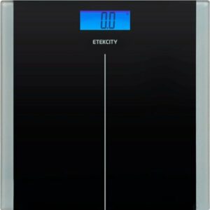 Etekcity - Digital Body Weight Scale with Resistance Bands - Black