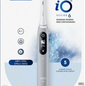 Oral-B - iO Series 6 Electric Toothbrush with Replacement Brush Head - Grey