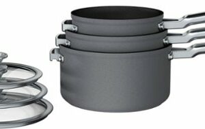 Ninja - Foodi NeverStick Premium Nest System 6-Piece Cookware Set - Gray