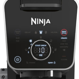 Ninja - DualBrew PRO 12-Cup Specialty Coffee System with K-Cup Compatibility, 4 Brew Styles, Hot Water System & Frother - Black/Silver