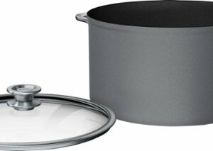 Ninja - Foodi NeverStick Premium Nest System 8-Quart Stock Pot with Glass Lid - Black