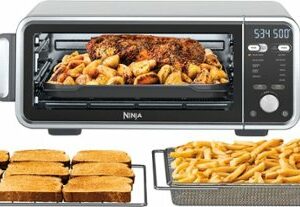 Ninja - Foodi Convection Toaster Oven with 11-in-1 Functionality with Dual Heat Technology and Flip functionality - Silver