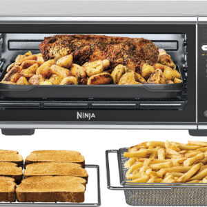 Ninja - Foodi Convection Toaster Oven with 11-in-1 Functionality with Dual Heat Technology and Flip functionality - Silver