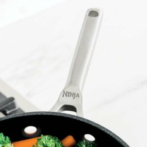 Ninja - Foodi NeverStick Premium Nest System 5-Quart Sauté Pan with Glass Lid - Black