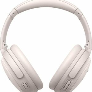 Bose - QuietComfort 45 Wireless Noise Cancelling Over-the-Ear Headphones - White Smoke