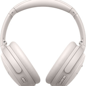 Bose - QuietComfort 45 Wireless Noise Cancelling Over-the-Ear Headphones - White Smoke