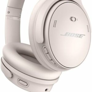 Bose - QuietComfort 45 Wireless Noise Cancelling Over-the-Ear Headphones - White Smoke