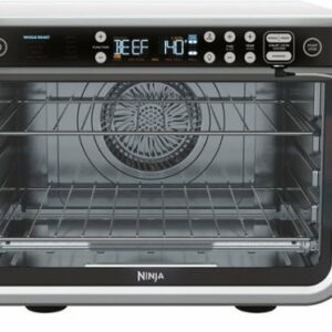 Ninja - Foodi 10-in-1 Smart XL Air Fry Oven, Countertop Convection Oven with Dehydrate & Reheat Capability - Stainless Silver