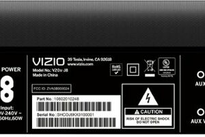 VIZIO - 2.0-Channel V-Series Home Theater Sound Bar with DTS Virtual:X - Black