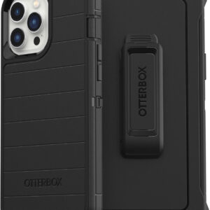 OtterBox - Defender Series Pro Hard Shell for Apple iPhone 13 Pro Max and iPhone 12 Pro Max - Black