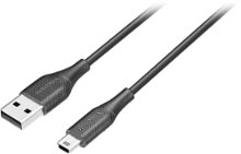 Insignia™ - 6' USB to Mini-B Charge-and-Sync Cable - Black