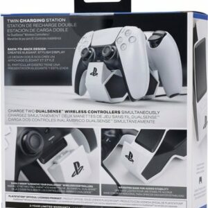 PowerA - Twin Charging Station for DualSense Wireless Controllers - PS5 White