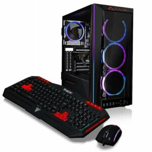 CLX - SET Gaming Desktop - Intel Core i9 11900KF - 32GB Memory - NVIDIA GeForce RTX 3070 Ti - 500GB NVMe M.2 SSD + 4TB HDD - Black