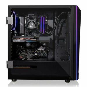 CLX - SET Gaming Desktop - AMD Ryzen 9 5900X - 32GB Memory - NVIDIA GeForce RTX 3060 - 500GB NVMe M.2 SSD + 4TB HDD - Black