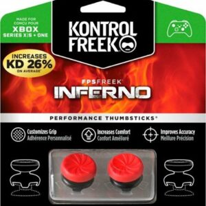 KontrolFreek - FPS Freek Inferno 4 Prong Performance Thumbsticks for Xbox One and Xbox S - Red