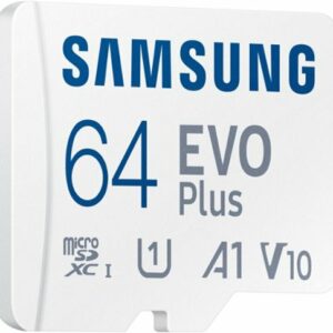 Samsung - EVO Plus 64GB microSDXC UHS-I Memory Card with Adapter