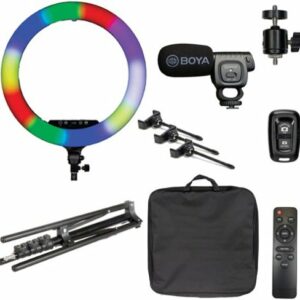 Sunpak - 18" Rainbow Ringlight with Shotgun Mic