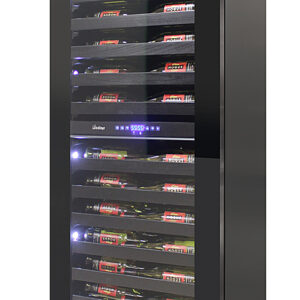 Vinotemp - 126-Bottle Dual Zone Panel-Ready Wine Cooler - Silver