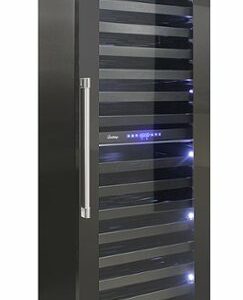 Vinotemp - 126-Bottle Dual Zone Panel-Ready Wine Cooler - Silver