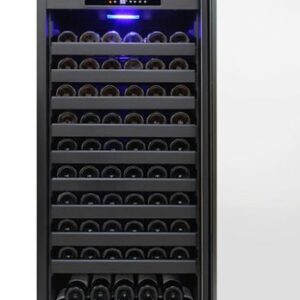 Vinotemp - 114-Bottle Freestanding Single-Zone Wine Cooler - Silver