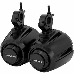 Alpine - 6-1/2” 2-Way Weather-Resistant Coaxial Speaker Pods (Pair) - Black