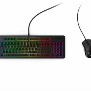 Lenovo - Legion KM300 Full-size Wired RGB Gaming Keyboard and Optical Mouse Gaming Bundle for PC - Black