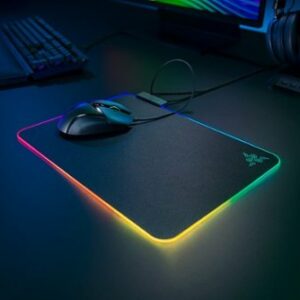 Razer - Firefly V2 Hard Surface Gaming Mouse Pad with Chroma RGB Lighting - Black