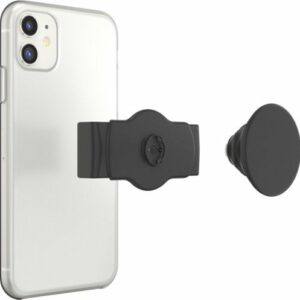 PopSockets - PopGrip Slide Stretch Cell Phone Grip & Stand - Black