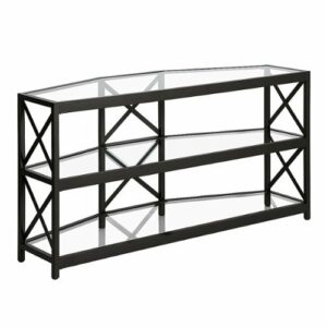 Camden&Wells - Celine TV Stand for TVs Up to 55" - Blackened Bronze/Glass