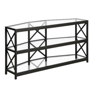 Camden&Wells - Celine TV Stand for TVs Up to 55" - Blackened Bronze/Glass